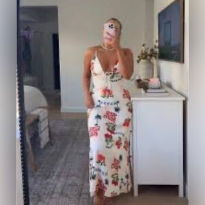 Chic Floral Print Maxi Dress